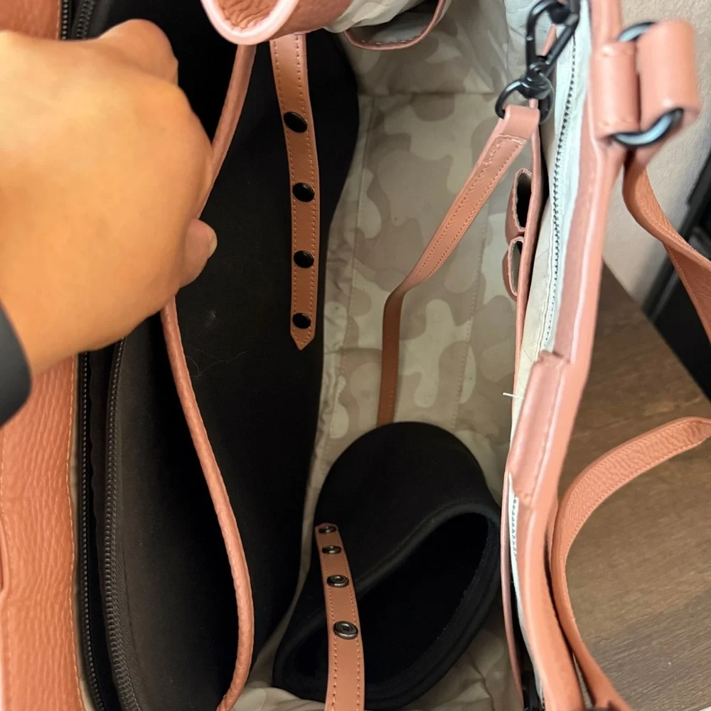 DAGNE DOVER | Large Allyn Tote Leather, Warm Dust